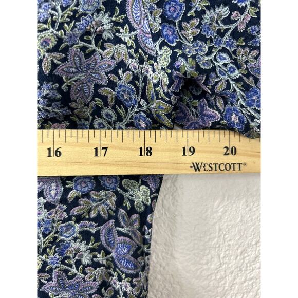 Vintage ZASHI Blue Floral Fairy Grunge 2 Pc Boho Tank Dress Maxi Top Set Size S - Picture 7 of 16